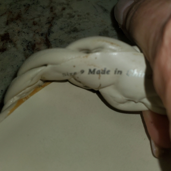 DV Dolce Vita Tessa Braided Double Strap Sandals Heels in Ivory - Women's 9 US - Picture 12 of 12